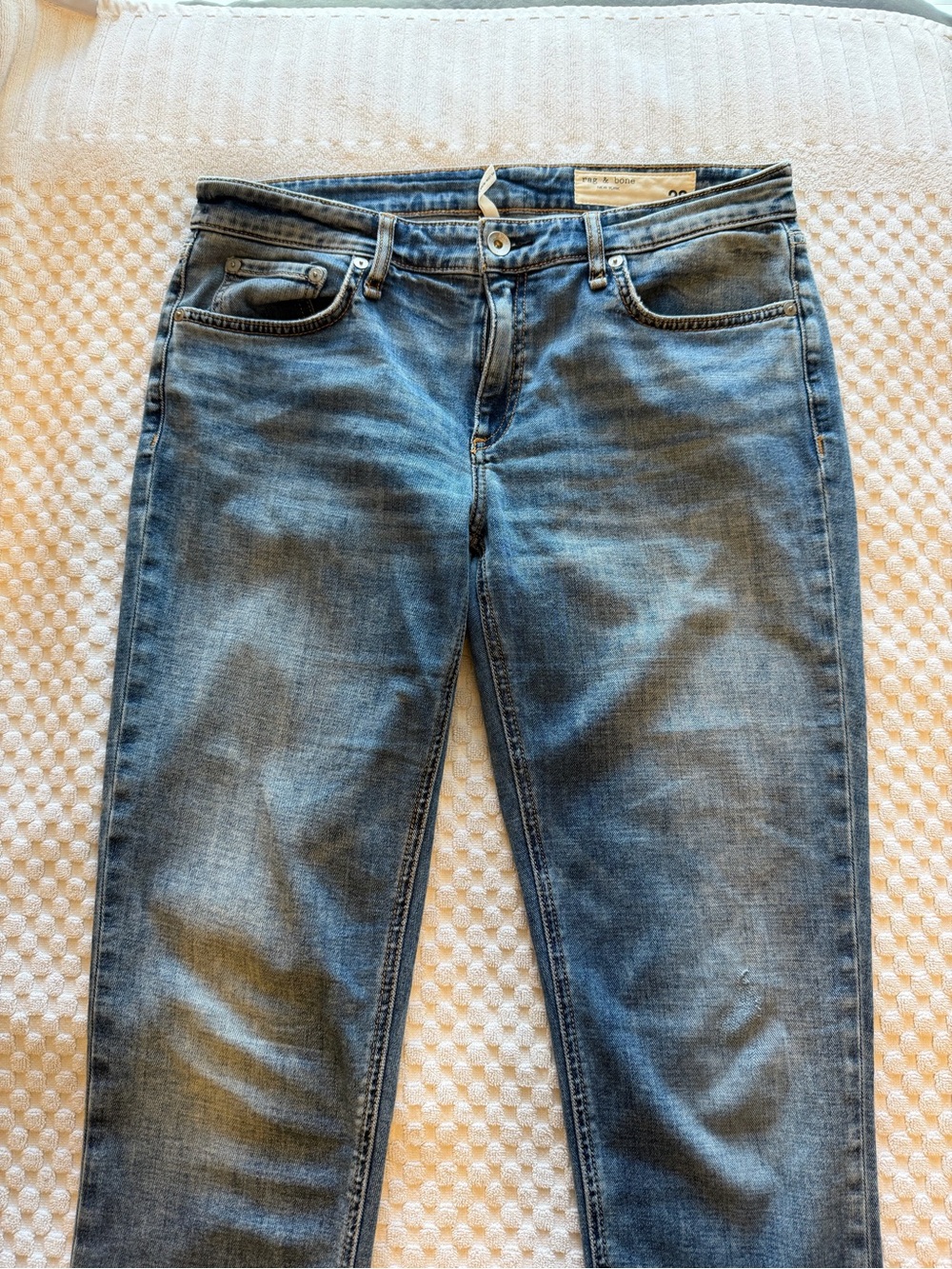 Rag & Bone Women's Skinny Jeans in Medium Blue Wash